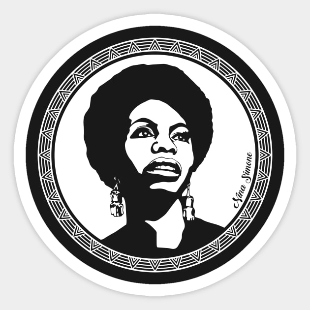 Nina Simone Sticker by AlwaysBlack